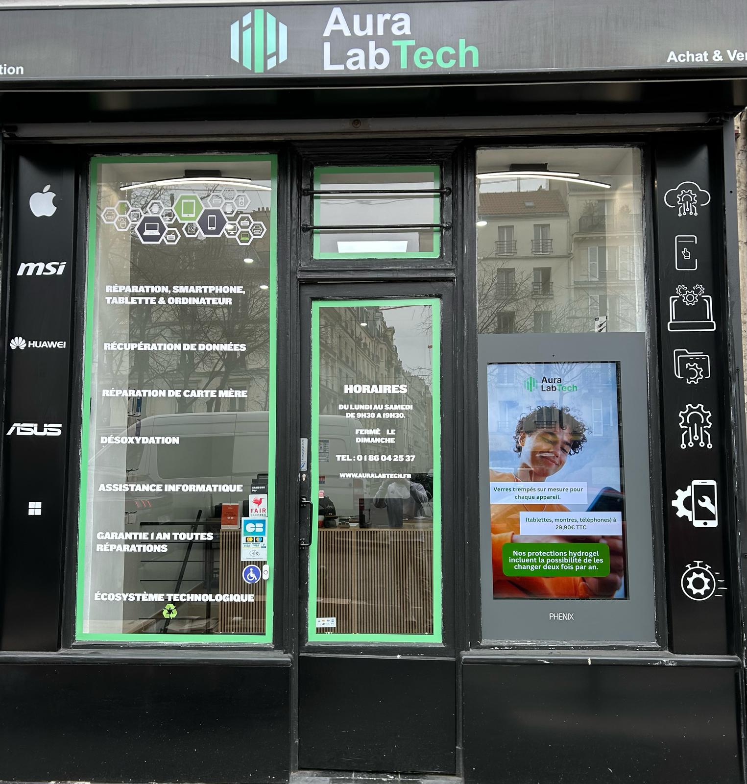 Boutique Aura Lab Tech paris 75008 à Paris 75008