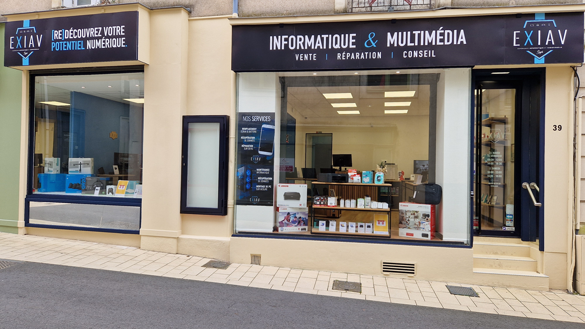 Boutique EXIAV réparation smartphone 49500 à Segré-en-Anjou Bleu 49500
