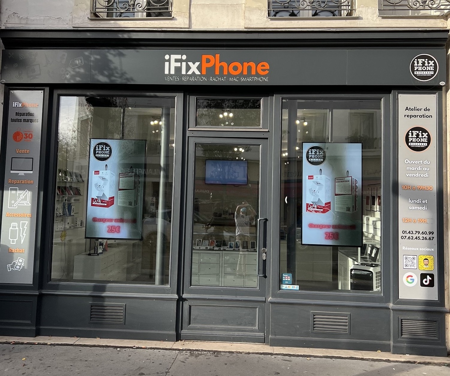 Réparation smartphone Paris 20